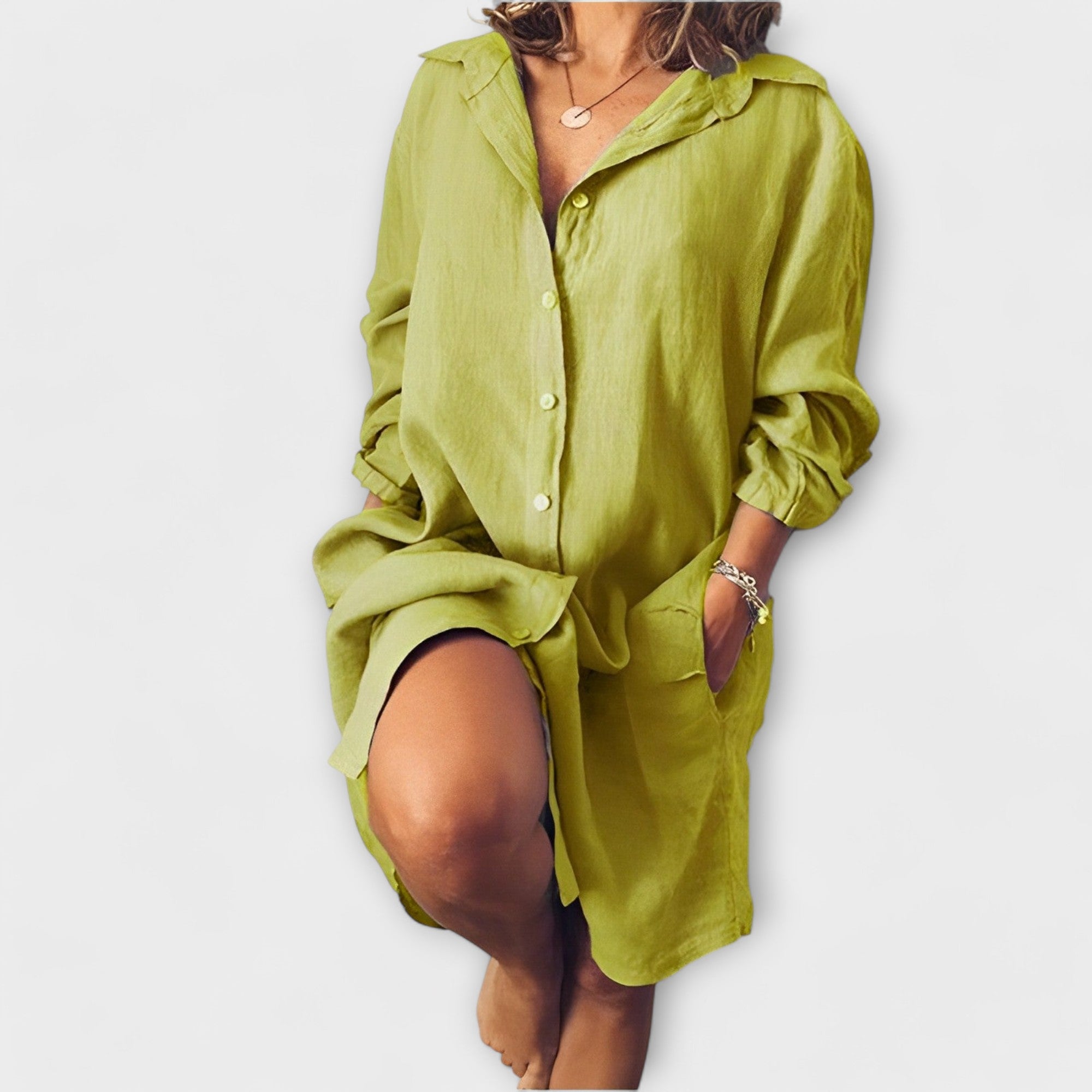 Clara - Blusa casual de linho