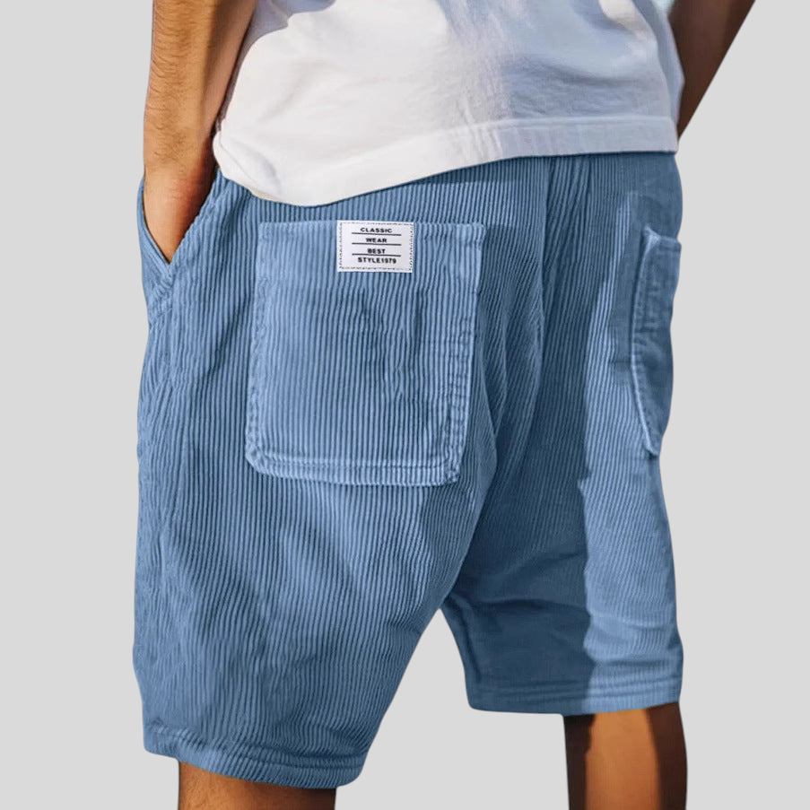 Pedro - Calças Curtas Elegantes de Veludo