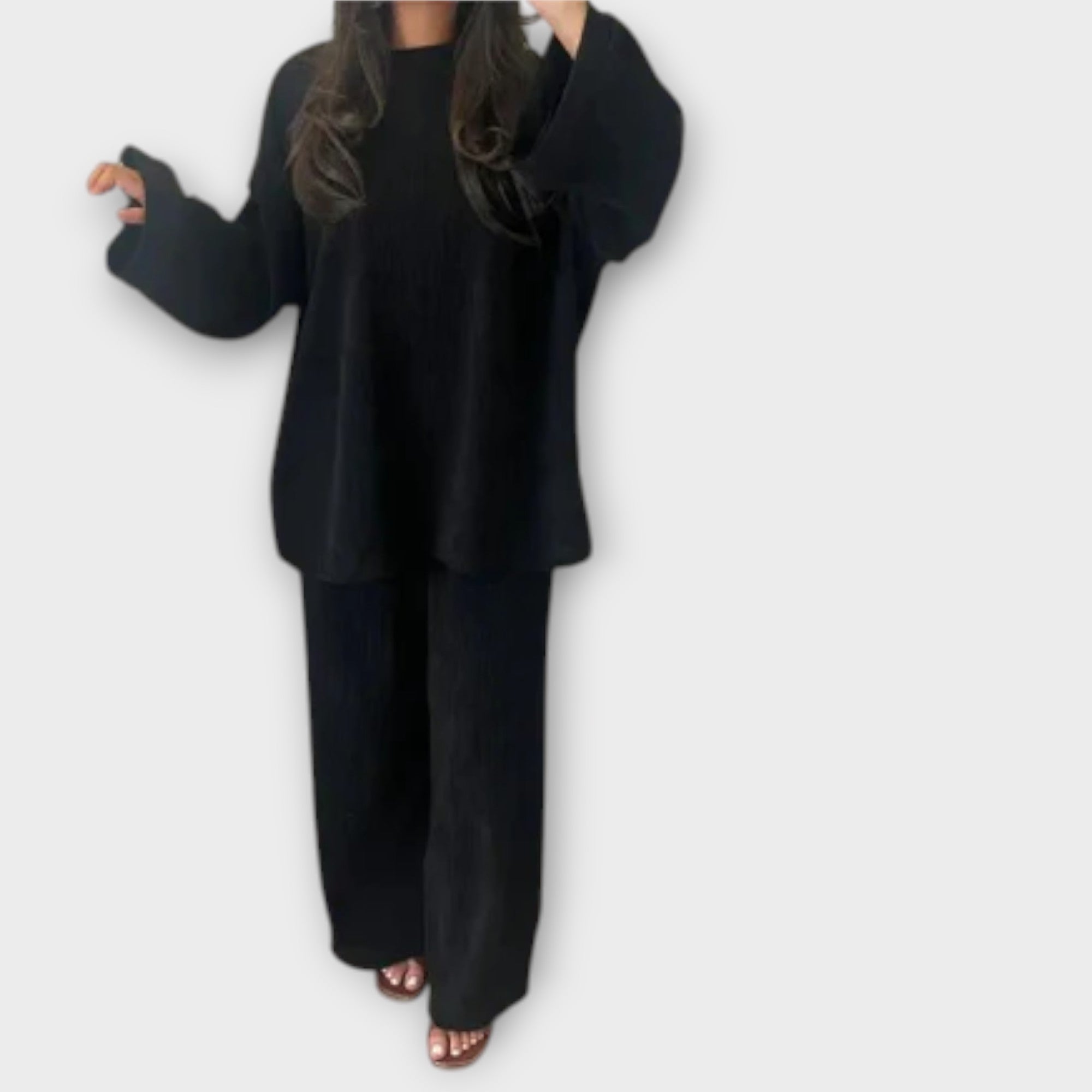 Ingrid - Conjunto Plus Size Acanalado