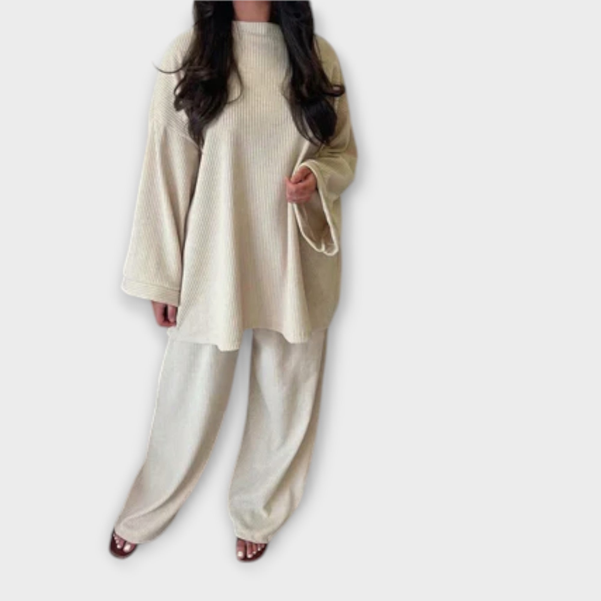 Ingrid - Conjunto Plus Size Acanalado